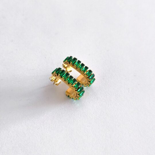 Emerald Hoops